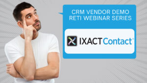 CRM Vendor Demo Webinar Ixact Contact YouTube Thumbnail image